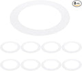 PATIKIL 4" ID 5.5" OD Plastic Trim Ring, Translucent Matte White by PATIKIL