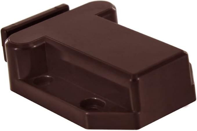 Cabinets Push Latch Cabinet Furniture Rebound Self-Locking Device Kitchen Closet Closing Door Catch Closer（2 Pack Brown）
