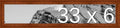 Frame It Easy 33 x 6 Russet Wood Frame (Derby)