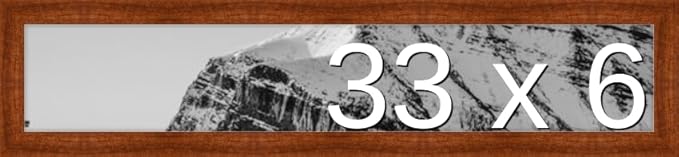 Frame It Easy 33 x 6 Russet Wood Frame (Derby)
