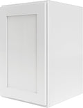Wall Kitchen Cabinets, RTA Cabinets, White Shaker Cabinet, Wall Mounted, RTA Upper Cabinet, Modern for Kitchen and Bathroom with Door, 15" W x 30" H x 12" D