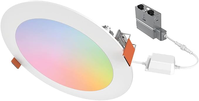 HALO 6” Smart Wi-Fi Slim Canless LED Downlight Powered by WiZ Pro, Dimmable by HALO