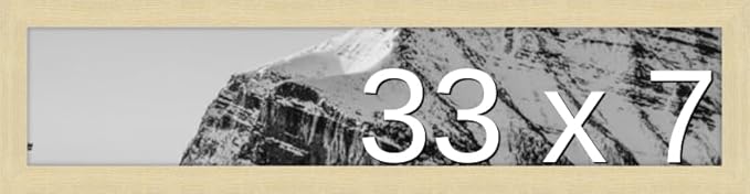 Frame It Easy 33 x 7 Wheat Wood Frame (Derby)