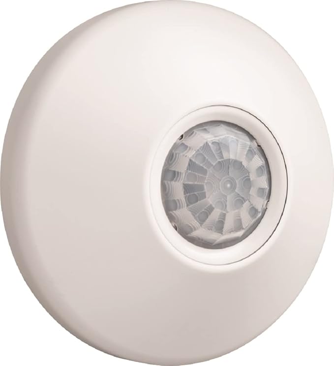 SensorSwitch Ceiling Motion Sensor, Passive Infrared PIR Occupancy Sensor, 360 Degrees Small Motion Detection, Indoor Use, Line Voltage, Standard Range