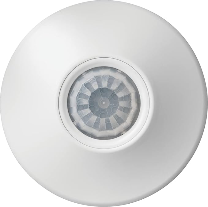 SensorSwitch Ceiling Motion Sensor, PDT Passive Dual Technology Passive Infrared PIR and Microphonics Occupancy Sensor, 360° Small Motion Detection, Indoor Use, Line Voltage, Standard Range