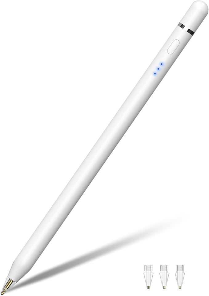 Stylus Pen for Apple iPad 2018–2026, Magnetic Charging iPad Pencil 2nd by WirelessCharger