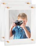 ArtToFrames 18x22 Inch Double Panel Floating Acrylic Picture Frame (Full Frame is 22x26) comes with Gold Standoff Hardware, Made in the USA, 2 Pack