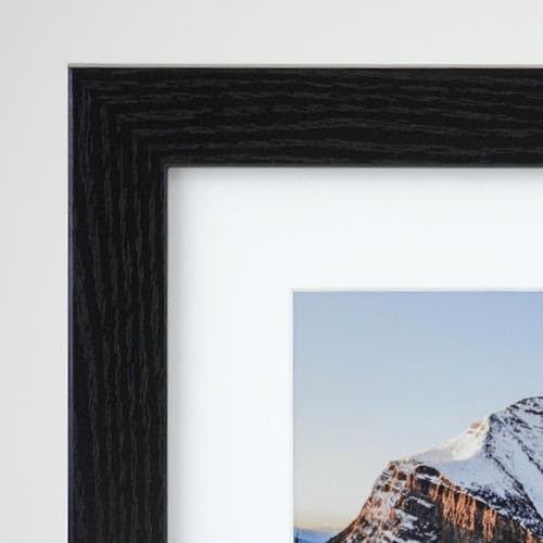 Frame It Easy 33 x 40 Black Grain Wood Frame (Derby)