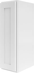 Wall Kitchen Cabinets, RTA Cabinets, White Shaker Cabinet, Wall Mounted, RTA Upper Cabinet, Modern for Kitchen and Bathroom with Door (White, 09" W x 42" H x 12" D)