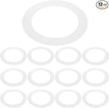 PATIKIL 6.3" ID 8.7" OD Plastic Trim Ring, Translucent Matte White by PATIKIL