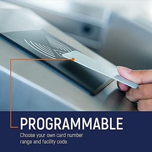 Custom Programmed Door Access Cards Prox - Compatilbe with 26 bit H10301 Format HID 1386 ISOProx II (500)
