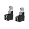 2 PCS RJ45 Male to Female Cat6 Ethernet Adapter by Strhowill