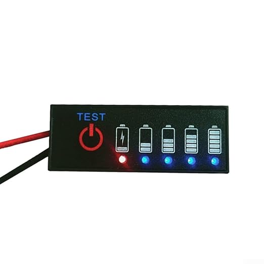 Compact 5S 18 5V 21V Battery Level Indicator with Ternary Lithium Display for Real Time Charge Monitoring on Lithium and Batteries