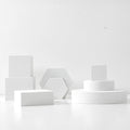 8PCS Geometric Cube Photo Props Set, Hard Foam Photography Background Props by Yiemoge