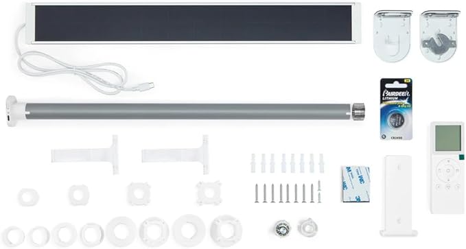 Progressive Automations Electric Roller Shade Motor Replacement Retrofit Kit - Pull Down Motorized Smart Blinds & Shades for Indoor Windows with Remote & Voice Control - Alexa & Google Home Compatible