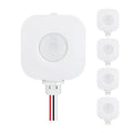 ECOELER Ceiling Occupancy Motion Sensor Switch, High Bay Fixture Mount 360° Ceiling Automatic Light Switch, 120/277VAC, UL, FCC Approved Passive Infrared Sensor, Neutral Wire Required, Pack of 5