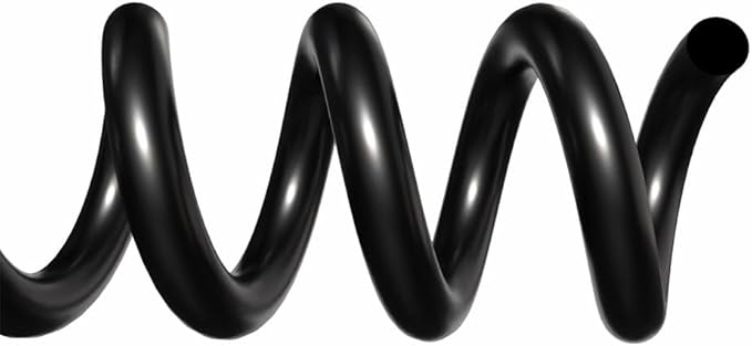 TruBind 38mm (1-1/2 in.) Spiral Binding Coils for Reports, Presentations and Proposals | 4:1 Pitch | 12 in. Length | Black | 330 Sheets Binding Capacity | 50 Pack