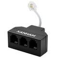 RJ11 Cable 3 Way Splitter 6P4C Connector Phone Line Cord Adapter by XANHAM