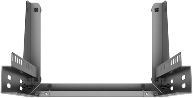 QiaoYoubang 10 inch Small Desktop Network Rack, 4U Mini Open Frame Desktop Cabinet for 10" Network, Servers, Audio, and Video Equipment (4U)