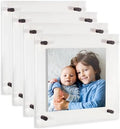 ArtToFrames 24x24 Inch Double Panel Floating Acrylic Picture Frame (Full Frame is 28x28) comes with Black Standoff Hardware, Made in the USA, 4 Pack