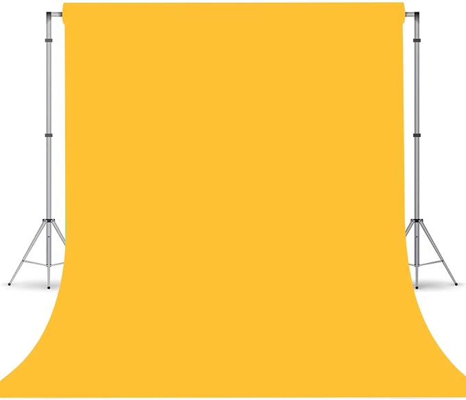 Yellow Photo Backdrop, Photo Booth Portrait Photography Background, Studio by TERSUM
