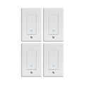 Shelly Plus Wall Dimmer UL | WiFi Smart Wall Dimmer Switch | Home Automation | Bluetooth Gateway | Compatible with Alexa, Home Assistant & Google | No Hub Required | Dimmable Lights (4 Pack)