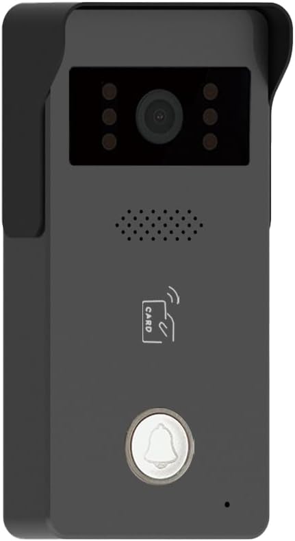 MENGQI-CONTROL Tuya Smart Office/Home Wireless WiFi Doorbell Camera Security Video Intercom for Access Control System Color Touch Screen Phone App Remote Open with Lock/Fobs/Power Supply Doorbell