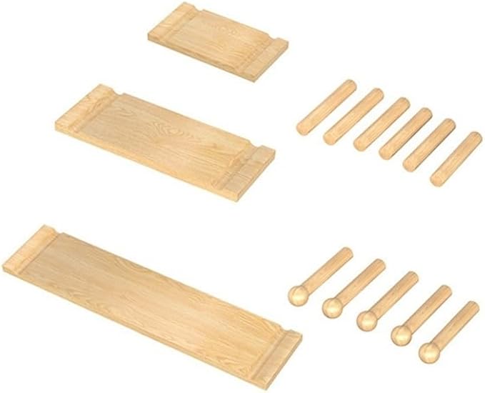 Natural Wood Wall Organizer - 23.6"x47.2" Hanging Display Panel for Home & Office, Entryway, Kitchen Storage Solutions, Perforated Organizer Kits