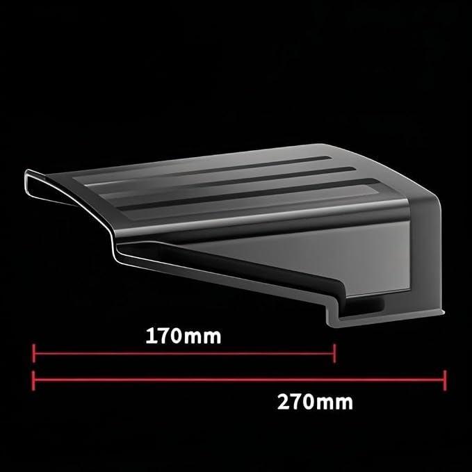 Black Square CCTV Security Sun Rain Shade Camera Cover Shield Protective Roof - Image 4