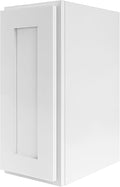 Wall Kitchen Cabinets, RTA Cabinets, White Shaker Cabinet, Wall Mounted, RTA Upper Cabinet, Modern for Kitchen and Bathroom with Door, 2 Adjustable Shelf (White, 09" W x 30" H x 12" D)