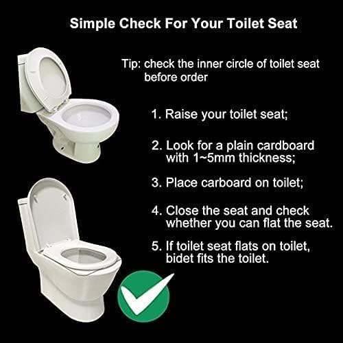 APURE BIDET A121 - Hot and Cold Water Bidet Attachment for Toilet Seat - Dual nozzle - Rear and Feminine Wash- Selfcleaning- Adjustable Water Pressure Non-Electric Bidet Toilet Seat Attachment