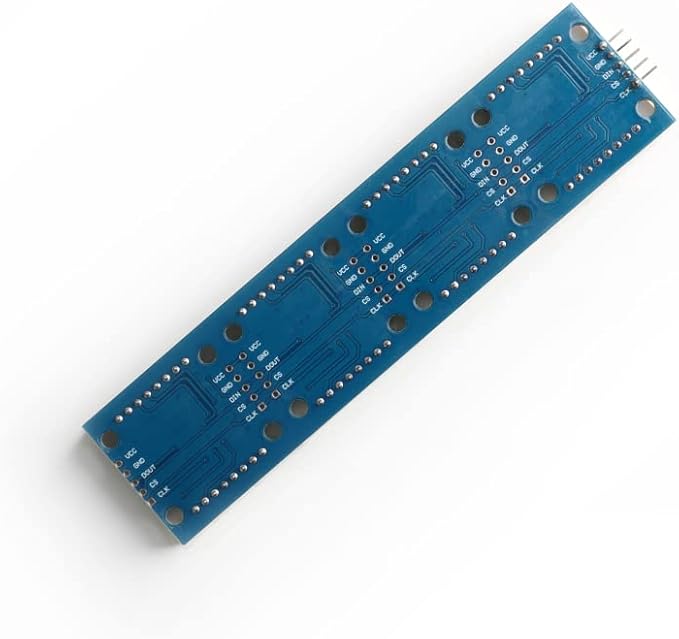 2Pcs MAX7219 Dot Matrix Display 4 in 1 Integrated Display 4 Dot Matrix Integrated Display Screen Module Microcontroller Controls Red Color LED Electronic Components 5V