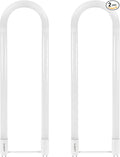 LUXRITE U Bend LED Tube Light, T8 T12, 18W (32W Equivalent), 3000K Soft White, 2000 Lumens, Fluorescent Light Tube Replacement, Direct or Ballast Bypass, DLC and ETL Listed, G13 Base (2 Pack)
