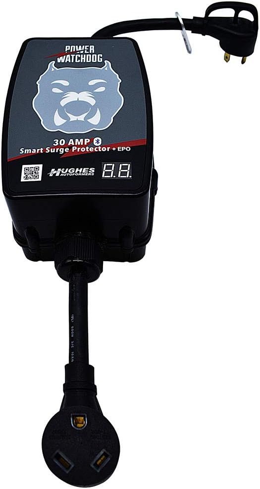 Power Watchdog Smart RV Portable Surge Protector 30 Amp - Patented Bluetooth Connectivity - Monitor Voltage/Amperage/Wattage - Replaceable Module - IP65 Water-Resistant