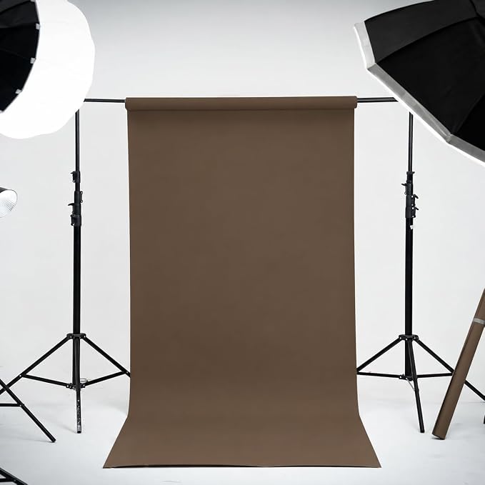 Kate Seamless Paper Backdrop Brown Seamless Backdrop Paper Rolls - Image 2