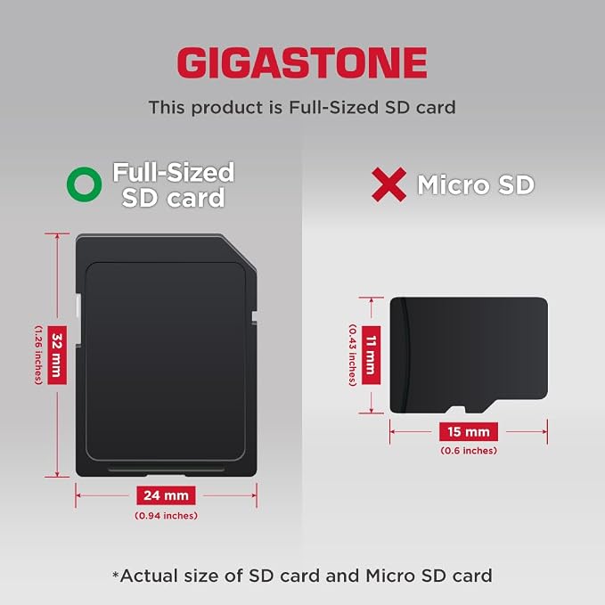 【5-Years Data Recovery】 GIGASTONE 16GB SD Card 2-Pack, Camera Pro, UHS-I A1 V10 - Image 2