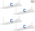 JTT LED Linear Shop Lights 150W, 21000LM 360° Adjustable 1.35FT Led High Bay Lights 5000K Daylight 120-277V, Garage Light for Shop Workshop Store Commercial Supermarket Warehouse Basement, 4-Pack ETL