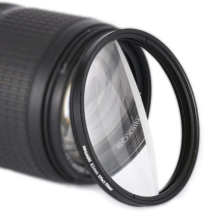 Lens Filter 82mm Half Bokeh Effects Filters Foreground Blur Camera Filter by KOGJAERS