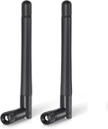 Tri-Band WiFi Antenna 3dBi High Gain 2.4GHz, 6GHz | Pair of Mini-Black | RP-SMA by HighZer0Electronics