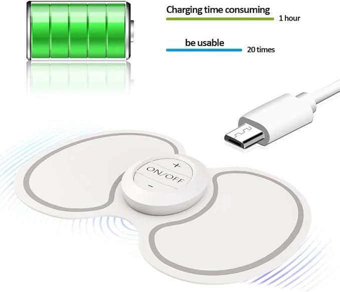 OSITO Wireless TENS Unit Muscle Stimulator EMS Rechargeable Smart Pain Relief Device Portable Mini Massager Neck Back Stretcher Electromagnetic Therapy, Replacement Pads Available