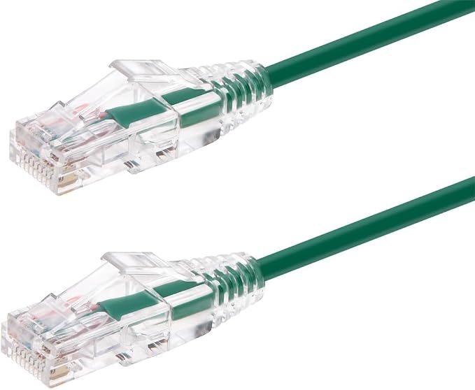 Monoprice Cat6 7ft Green Component Level Patch Cable UTP 28AWG 550MHz Pure Bare by Monoprice