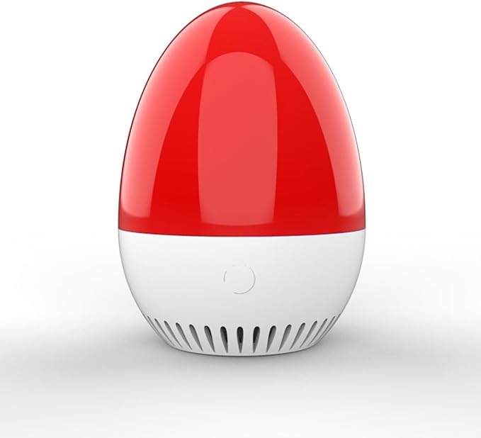 Smart CO2 Detector Air Quality Meter with WiFi Connectivity NDIR Sensor Real Time Monitoring for Home Office Indoor Spaces USB Rechargeable Egg Shaped Design