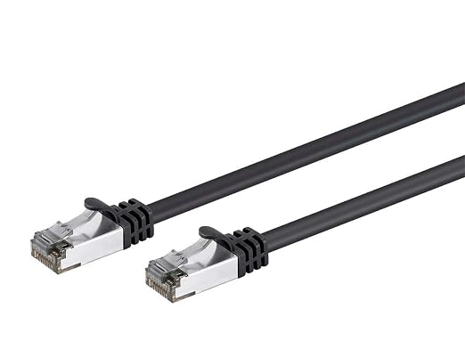 Monoprice Cat8 1ft Black Patch Cable Double Shielded 26AWG 2GHz 40G Pure Bare - Image 2