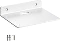 6 Inch White Floating Wall Shelf, Rustproof Aluminum Alloy Wall Mounted Storage by YUjieSTC