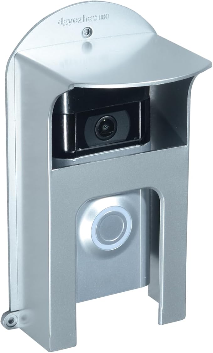 dgyezhao Doorbell Plastic Rain Cover, Large Accessories Cover Weatherproof Anti Glare Sun Shade Plate Compatible for Ring 1/2/3/4/2020/Pro/Pro 2/ Video most Video Doorbell
