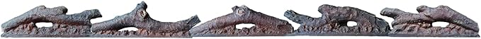 Electric Fireplace Wall Fireplace Recessed Electric Fireplace Synthetic Resin Decoration Electric Transparent Logs Flame Suitable for 50" Electric Fireplaces 5Pieces