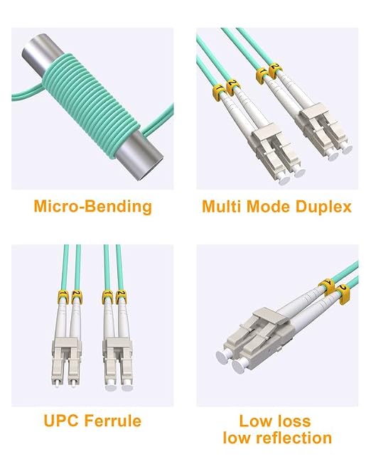 OM3 Multi-Mode Fiber Optical Patch Cable LC to LC, Patch Cords MM Duplex LC-LC - Image 6