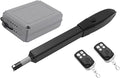 JUJIANG Automatic Gate Opener with Remote Complete Kit for Single Swing Gate Up to 770lb 16FT, Electric Gate Openers Medium Duty Single Swing Gate Opener Automatic Gate Motor 60W AC Powered PKM-C026