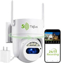 5G/2.4G Security Camera Outdoor, 3MP Wired Cameras 24/7 Recording, Plug-in Power by Tiejus
