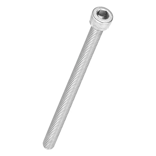 Kozelo 6pcs Socket Head Cap Screws - [M6-1 x 90mm] 304 Stainless Steel Allen Socket Drive for Electrical Motor 3D Printing Fan Engine Replacement Use, Silver